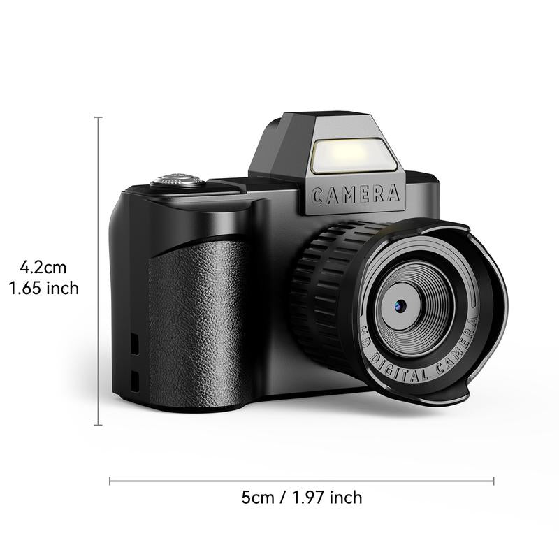 Mini Keychain Camera - Retro HD 1080P Portable Mini Digital Camera | 64GB SD Card Included, Tiny Pocket Cam for Travel, Study & Daily Recording