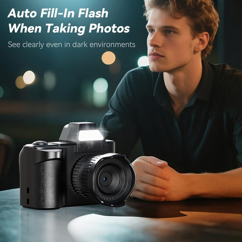 Mini Keychain Camera - Retro HD 1080P Portable Mini Digital Camera | 64GB SD Card Included, Tiny Pocket Cam for Travel, Study & Daily Recording