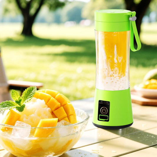 Portable Mixing Cup, Electric USB Juicer, Mini Blender, Suitable for Milkshakes and Smoothies, Juice, 12.85 Ounces, 2000 Mah, 6 Blades with Safety Lock, Food-Grade PP, Easy to Clean, Very Suitable for Travel-Enjoy Fresh Juice Anytime, Anywhere.