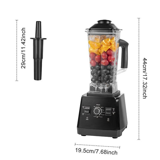 Professional 68Oz (2L) Kitchen Blender & Grinder - 2400W Peak/1000W, 25000RPM - Crush Ice, Make Smoothies, Sorbet, Shakes & Grind - 15 Speeds, Easy Countertop Blender