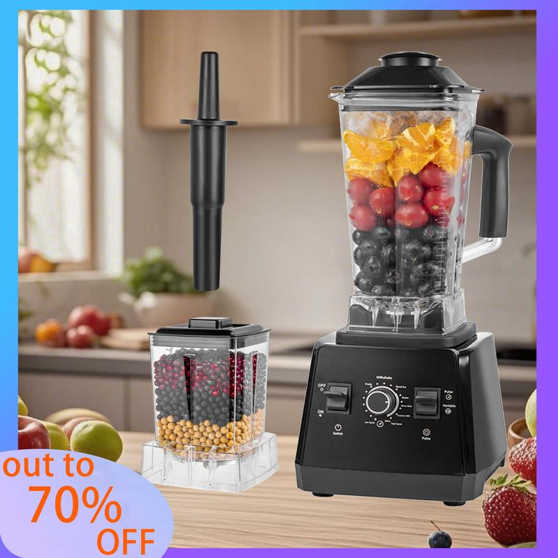 Professional 68Oz (2L) Kitchen Blender & Grinder - 2400W Peak/1000W, 25000RPM - Crush Ice, Make Smoothies, Sorbet, Shakes & Grind - 15 Speeds, Easy Countertop Blender